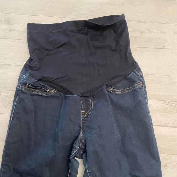 liz lange maternity high panel denim jeans xs - Picture 3 of 6